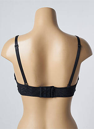 Soutien-gorge effet matière satinée haut soutien-gorge moulé noir MARKS AND SPENCER femme