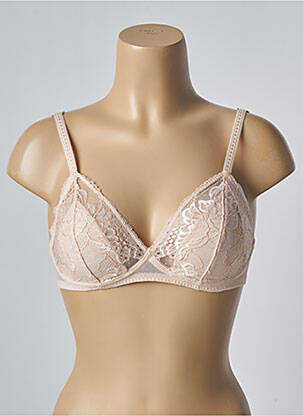 Soutien-gorge effet matière satinée haut soutien-gorge emboitant rose SIMONE PERELE femme