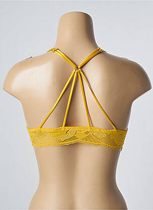 Soutien-gorge effet matière satinée haut soutien-gorge moulé jaune SIMONE PERELE femme