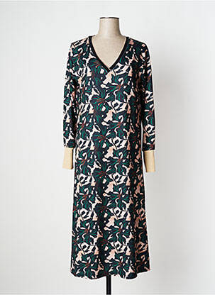 Robe longue manches longues manches longues noir EGO femme