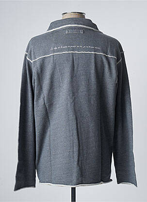Sweat-shirt stretch manches longues gris 12IA homme