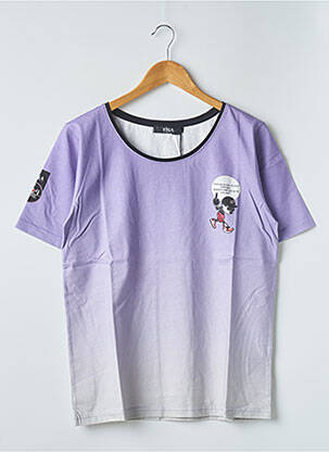 T-shirt stretch manches courtes violet 12IA homme