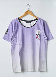 T-shirt stretch manches courtes violet 12IA homme