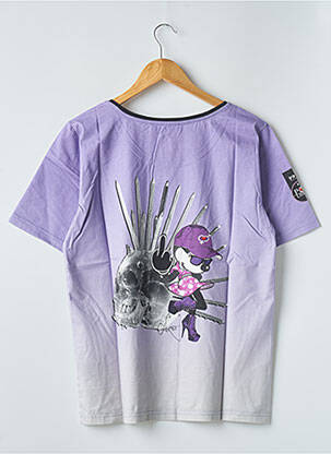 T-shirt stretch manches courtes violet 12IA homme