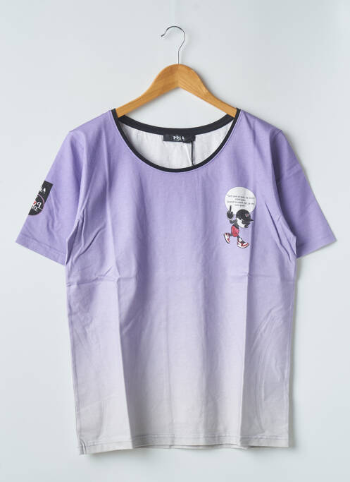 T-shirt stretch manches courtes violet 12IA homme
