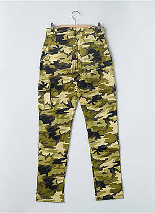 Pantalon cargo taille haute taille haute vert 12IA femme