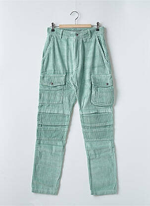 Pantalon cargo poches taille normale vert 12IA homme