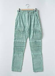Pantalon cargo poches taille haute vert 12IA femme