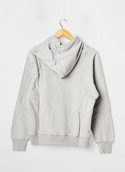 Sweat-shirt à capuche gris 12IA pour femme seconde vue