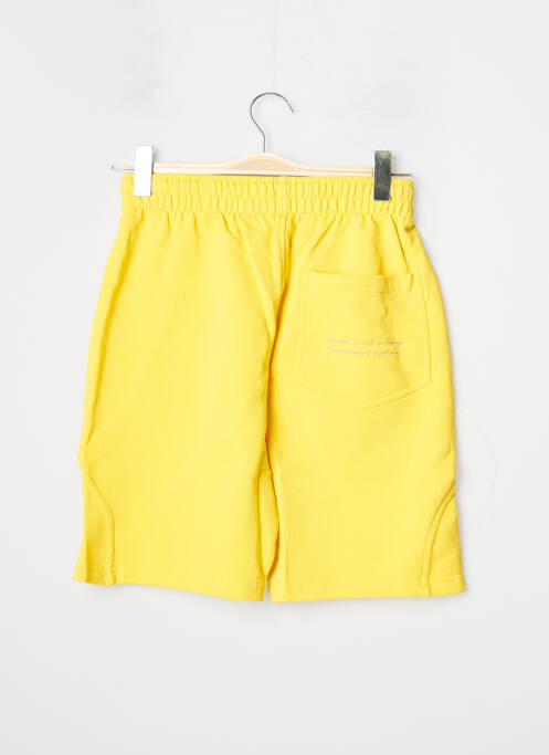Bermuda taille élastique taille normale jaune 12IA homme
