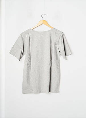 T-shirt stretch manches courtes gris 12IA femme