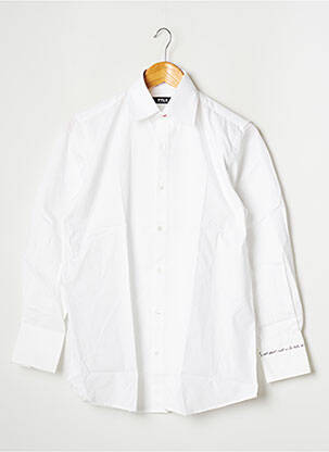 Chemise manches longues manches longues blanc 12IA homme