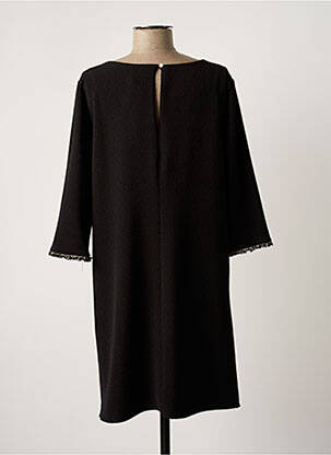 Robe courte manches 3/4 manches 3/4 noir VINTAGE LOVE femme