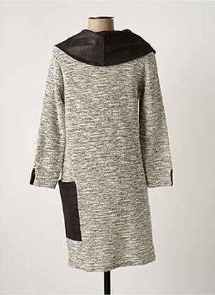 Robe courte manches longues manches longues gris MA PETITE FIANCEE femme