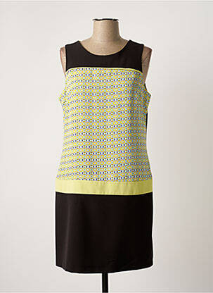 Robe courte sans manche sans manche noir HIPPOCAMPE femme