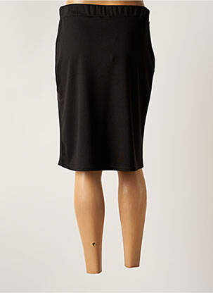 Jupe courte taille élastique noir CARLA D ANGELI femme