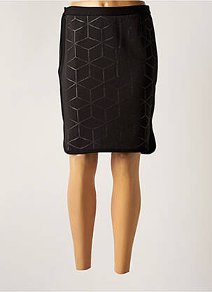 Jupe courte coupe droite noir BLACK MOJITO femme