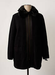 Manteau long noir SQUARE pour femme seconde vue