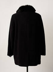 Manteau long noir SQUARE pour femme seconde vue