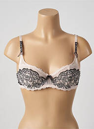 Soutien-gorge effet matière satinée haut soutien-gorge emboitant rose ANTINEA femme