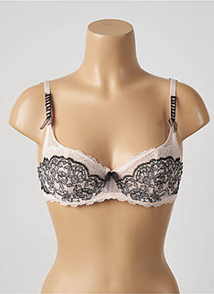 Soutien-gorge effet matière satinée haut soutien-gorge emboitant rose ANTINEA femme