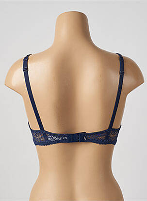 Soutien-gorge effet matière satinée haut soutien-gorge avec mousse de rembourrage amovible bleu SIMONE PERELE femme