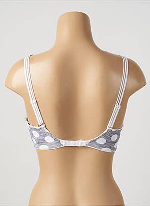 Soutien-gorge effet matière satinée haut soutien-gorge moulé gris PRIMADONNA femme