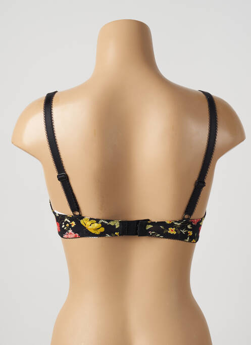 Soutien-gorge effet matière satinée haut soutien-gorge moulé noir ANTIGEL femme