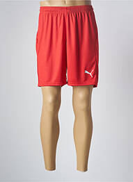 Bermuda taille élastique taille normale rouge PUMA homme