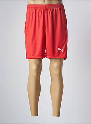 Bermuda taille élastique taille normale rouge PUMA homme