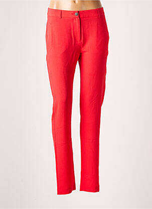 Pantalon slim taille normale taille normale rouge IKKS femme