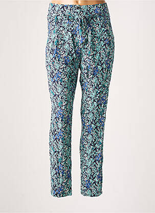 Pantalon slim taille haute taille haute bleu IKKS femme