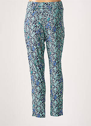 Pantalon slim taille haute taille haute bleu IKKS femme