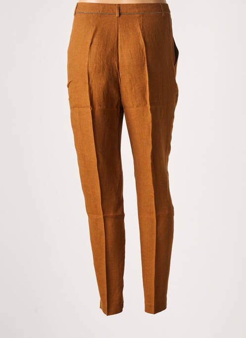 Pantalon slim marron I.CODE (By IKKS) pour femme