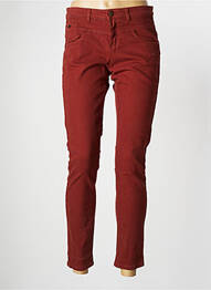 Jeans coupe slim slim taille basse orange ONE STEP femme