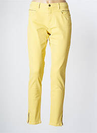 Jeans coupe slim slim taille normale jaune ONE STEP femme