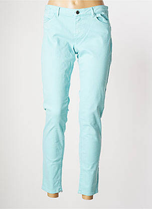 Pantalon 7/8 stretch taille basse bleu ONE STEP femme