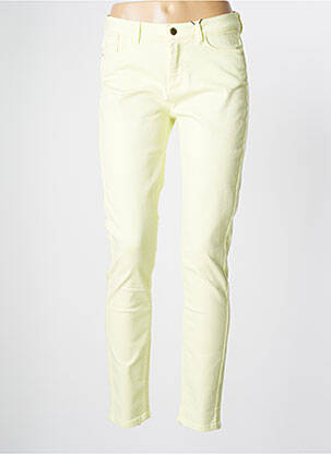 Jeans coupe slim slim taille normale vert ONE STEP femme