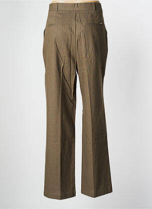 Pantalon large fermeture zippée sous rabat boutonné taille normale vert IKKS femme