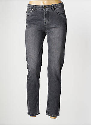 Jeans coupe slim slim taille normale gris IKKS femme