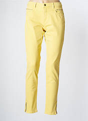 Jeans coupe slim jaune ONE STEP pour femme seconde vue