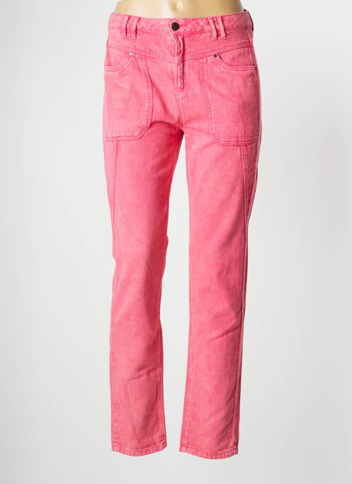 Pantalon 7/8 taille haute taille haute rose ONE STEP femme