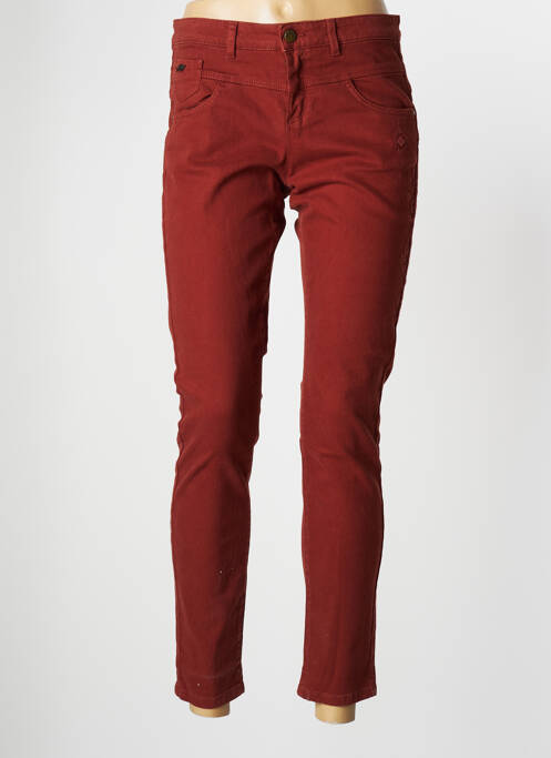 Jeans coupe slim slim taille basse orange ONE STEP femme