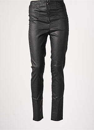 Pantalon slim taille haute taille haute noir GUESS femme