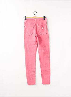 Jeans skinny taille haute taille haute rose GUESS femme