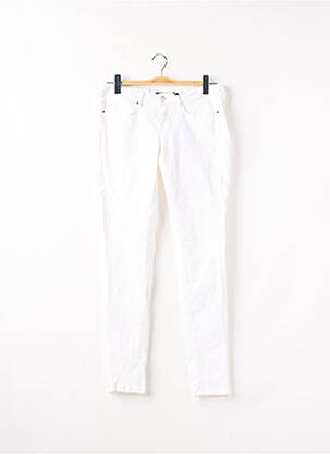 Jeans skinny push-up taille basse blanc GUESS femme