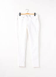 Jeans skinny push-up taille basse blanc GUESS femme