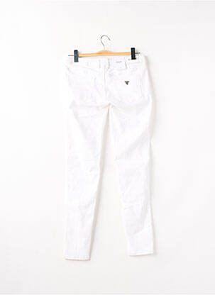 Jeans skinny push-up taille basse blanc GUESS femme