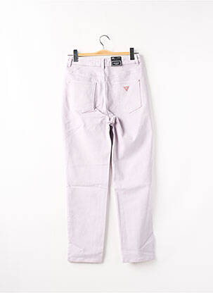 Jean coupe mom poches taille haute violet GUESS femme