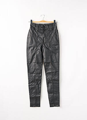 Pantalon slim taille haute taille haute noir GUESS femme